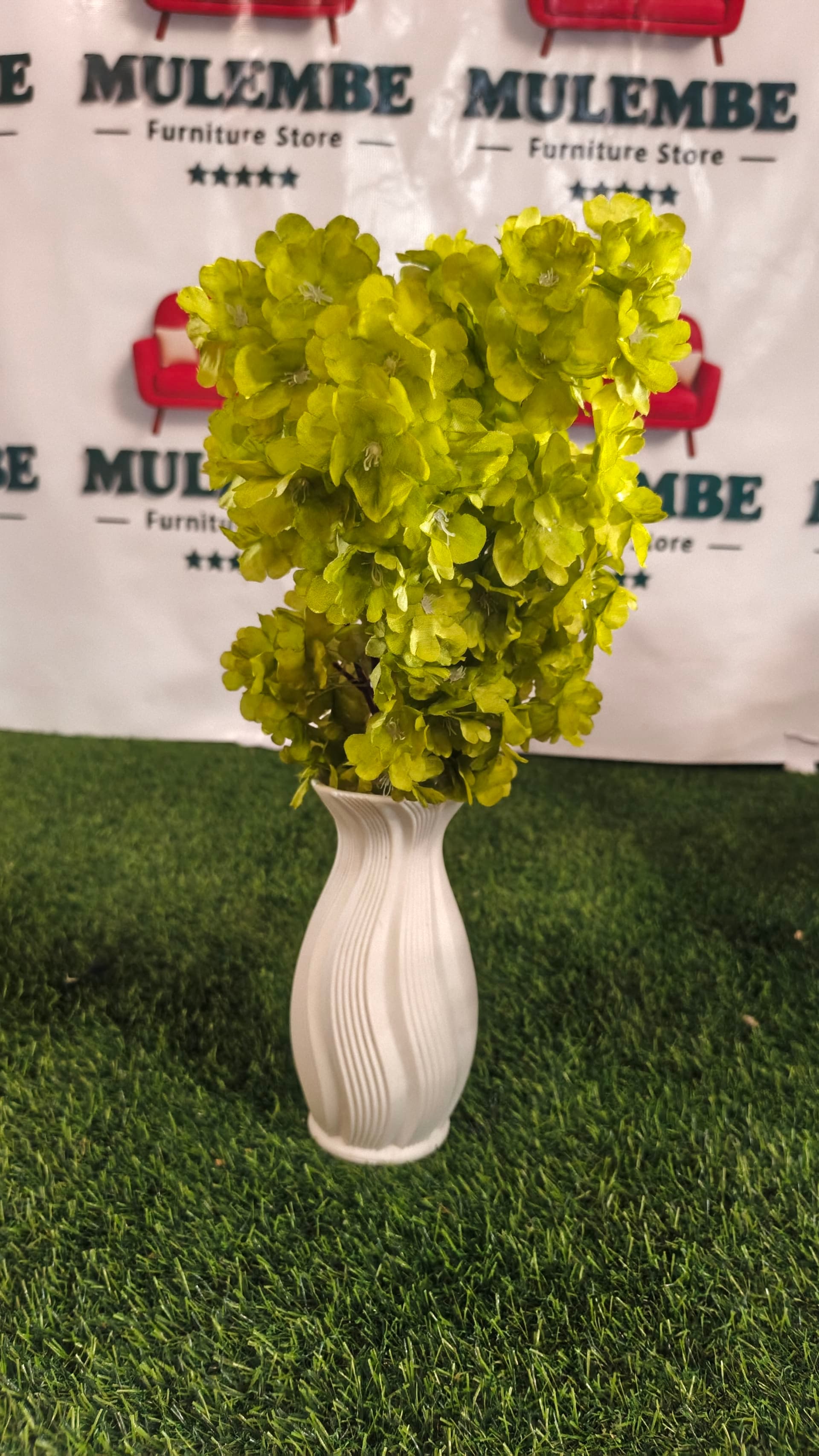 Green Blossom Vase